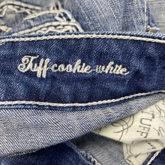 Cowgirl Tuff Co. Jeans Women's Low Rise 26x35 (27x33.75) Denim Boot Cut Stretch‎ - Picture 8 of 16